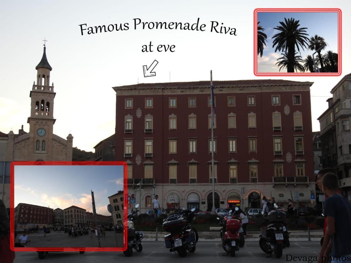 Famous Promenade Riva Apartment Split Exterior photo